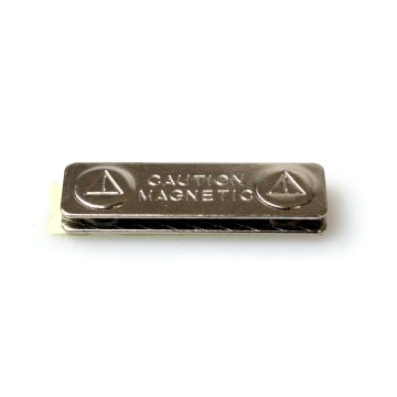 Magnethalter aus Metall mit Klebestreifen 13x45mm - (100 Stk.)