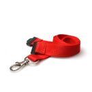 20mm Lanyards with Metal Trigger Clip - rot