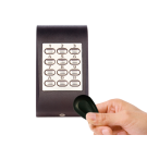 XPR ABS Tastaturleser in silber mit Hintergrundbeleuchtung (inkl. RFID-Leser EM+HID 125kHz, 1 Relais, 1.000 Codes, RS485 Bus)