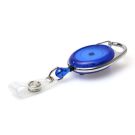 Blue Carabineer Card Reel wth Strap Clip - Pack 50