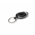 Carabineer Card Reel wth Key Ring - Pack 50 / schwarz