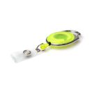 Carabineer Card Reel wth Strap Clip - Pack 50 / gelb transparent