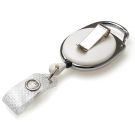 White Carabineer wth Recess Belt & Strap Clip - Pack 50