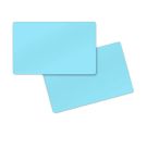 PVC Karte beidseitig Hellblau 86 x 54 x 0,76 mm (500 Stück)