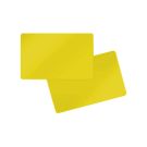 PVC Karte beidseitig Gelb 86 x 50 x 0,5 mm (500 Stück)