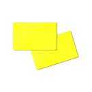 PVC Karte beidseitig Gelb neon 86 x 54 x 0,76 mm (500 Stück)