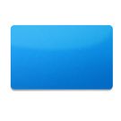 PVC Karte beidseitig Blau metallic 86 x 54 x 0,76 mm (500 Stück)