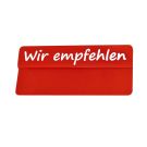 Aktionsreiter PVC 86 x 18 mm rot Wir empfehlen (10)