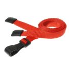 10mm rPET Lanyards With Plastic J-Clip - Pack of 100 / rot