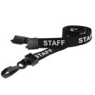 15mm Staff Lanyards With Plastic J-Clip - Pack of 100