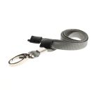 10mm  rPET Lanyards w Metal Lobster Clip - Pack of 100 / grau