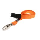 10mm  rPET Lanyards w Metal Lobster Clip - Pack of 100 / orange