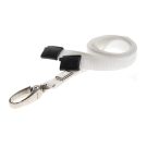 10mm  rPET Lanyards w Metal Lobster Clip - Pack of 100 / weiß