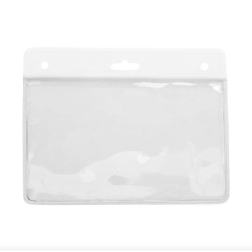 Card holder horizontal vinyl 77 x 94 mm color bar white (1)
