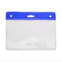 Werksausweishalter Blau – Metalldetektierbar, Lebensmittelecht (IFS), 98x65 Mm, Für Hygienebereiche