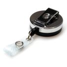 Black/Chrome HD 41mm Badge Reel NYLON Strap Clip - 50pk Black/Chrome HD 41mm Badge Reel NYLON Strap Clip - 50pk