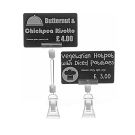 Preisschild-Klemmhalter 80 mm hoch Preisschild-Klemmhalter 80 mm hoch
