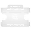 BioBadge Dual-Sided Holders Landscape - Pack of 100 / transparent BioBadge Dual-Sided Holders Landscape - Pack of 100 / transparent
