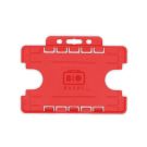 BioBadge Dual-Sided Holders Landscape - Pack of 100 / rot BioBadge Dual-Sided Holders Landscape - Pack of 100 / rot