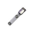Kartenclip Vinyl klar Metallknopf (100 Stück)