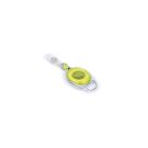 Jojo Oval mit Befestigungsbügel - gelb transparent Jojo Oval mit Befestigungsbügel - gelb transparent