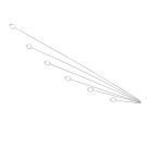 Preisschildhalter zum Stecken aus Edelstahl 20 cm (1)