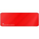 PVC Karte - mattes Laminat (140x50x0,5mm, rot) PVC Karte - mattes Laminat (140x50x0,5mm, rot)