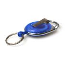 Blue Carabineer Reel wth Belt Clip & Key Ring - Pack 50