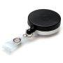 Black/Chrome HD 41mm Badge Reel WIRE Strap Clip - Pack of 50 thumbnail