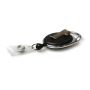 Black Carabineer Reel wth Belt Clip & Strap Clip - Pack 50 thumbnail