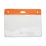 Card holder horizontal vinyl 77 x 94 mm color bar orange (1) thumbnail