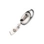 Oval yoyo with mounting bracket and extra clip - white transparent thumbnail