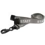 15mm Staff Lanyards With Plastic J-Clip - Pack of 100 / gray thumbnail