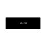 PVC Karte beidseitig schwarz matt 150 x 50 x 0,5 mm (350) thumbnail