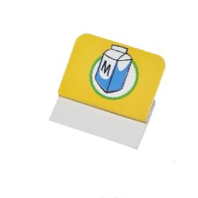 Promotional tab PVC 26 x 20 mm milk (10)