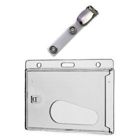 Ausweisset Kartenhalter + Kartenclip (100 Stück)