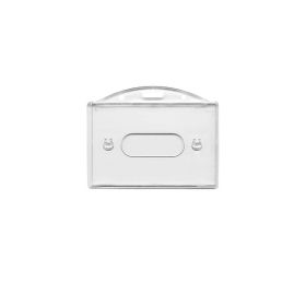 Kartenhalter horizontal mit Befestigungslöchern Daumenausschub