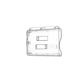 Kartenhalter horizontal für 2 Karten mit zwei transparenten Schiebern - 10 Stück