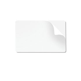 PVC Karte mit Kleberücken aus Papier 0,25 mm (100 Stück)