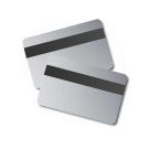 PVC Karte beidseitig Silber Magnetstreifen LoCo