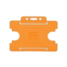 BioBadge Open Faced Holders Landscape - Pack of 100 / orange