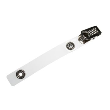 Card clip (Crocodile) with metal popper strap (100 pieces)