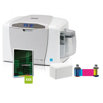 HID Fargo C50 card printer bundle