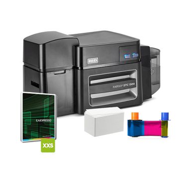 HID Fargo DTC1500 card printer bundle