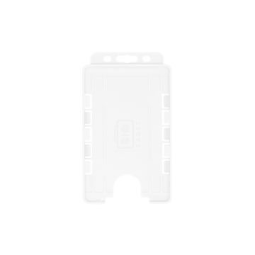 BioBadge Dual-Sided Holders Portrait - Pack of 100 / transparent