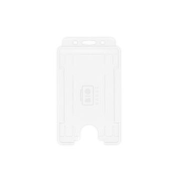 BioBadge Open Faced Holders, Portrait - Pack of 100 / white