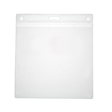 Vinyl visitor card holder 110 x 105 mm landscape format - 100 pieces