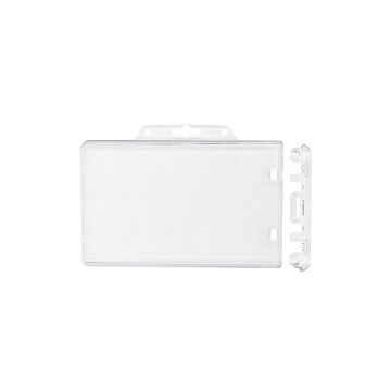Horizontal card holder for 2 cards, breakable