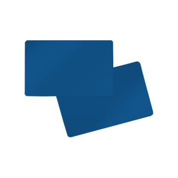 PVC card double-sided dark blue 86 x 54 x 0.76 mm (500 pieces)