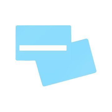 PlusCard PVC light blue Signature (100 pieces)